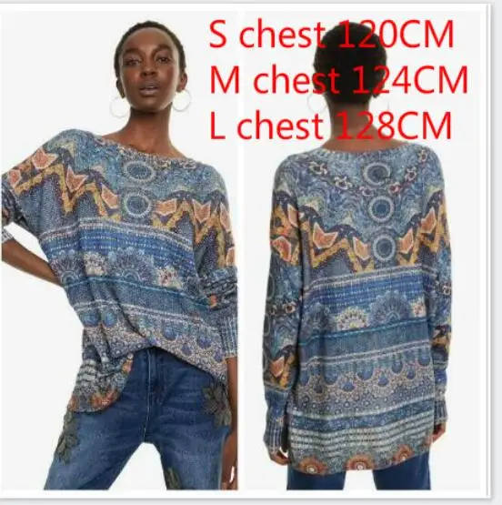 13 M L Хлопок испанский DEG весна и осень вязаный свитер XS-XXL - Цвет: 13 M L