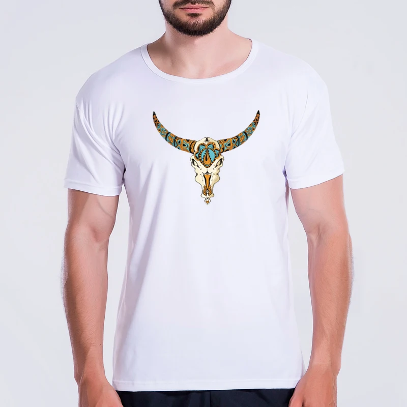 2019 винтажные индийские Национальный стиль многоцветные роговые футболки для