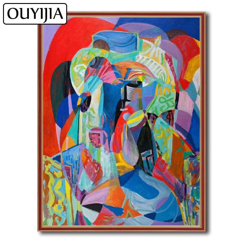 

OUYIJIA Picasso 5D DIY Character Abstract Oil Diamond Painting Square Rhinestone Picture Diamond Mosaic Embroidery Decoration