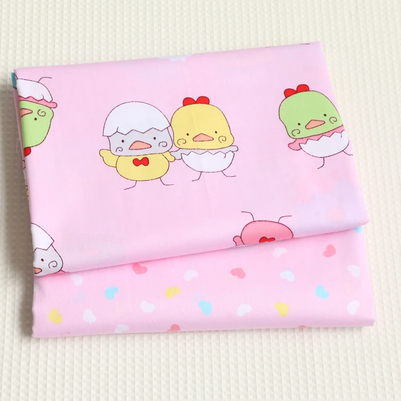 Прекрасный мультфильм чик дизайн 6 Шт./лот саржевого хлопчатобумажной ткани 40 см