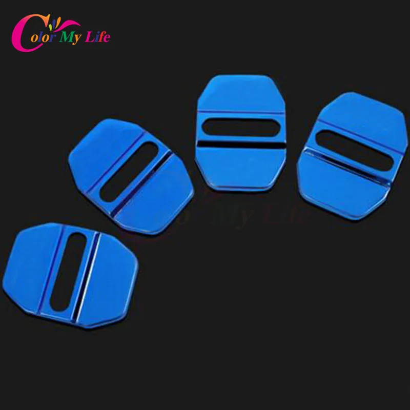 4 шт. Нержавеющая сталь защита для дверного замка накладка дверная наклейка с