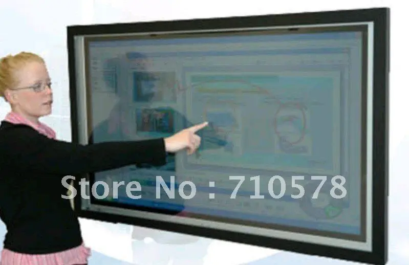 DefiLabs 65 дюймовая инфракрасная Сенсорная панель Multi Touch/интерактивная рамка для