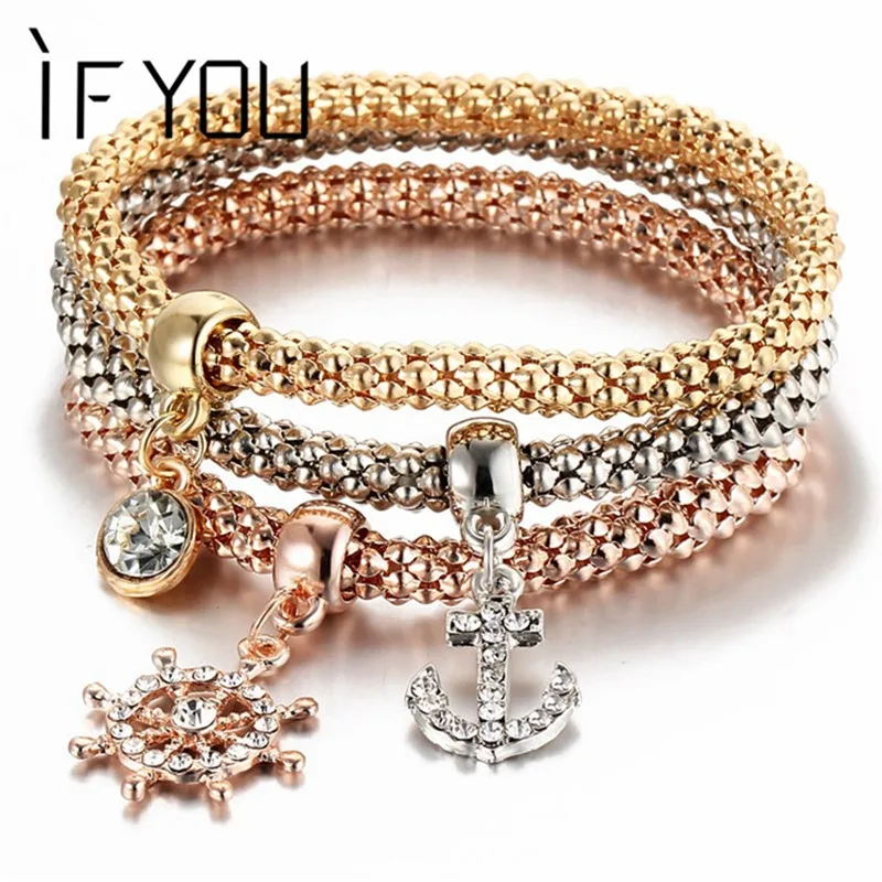 Женский многоуровневый браслет IF YOU 3 шт./компл. высококачественный Эластичный