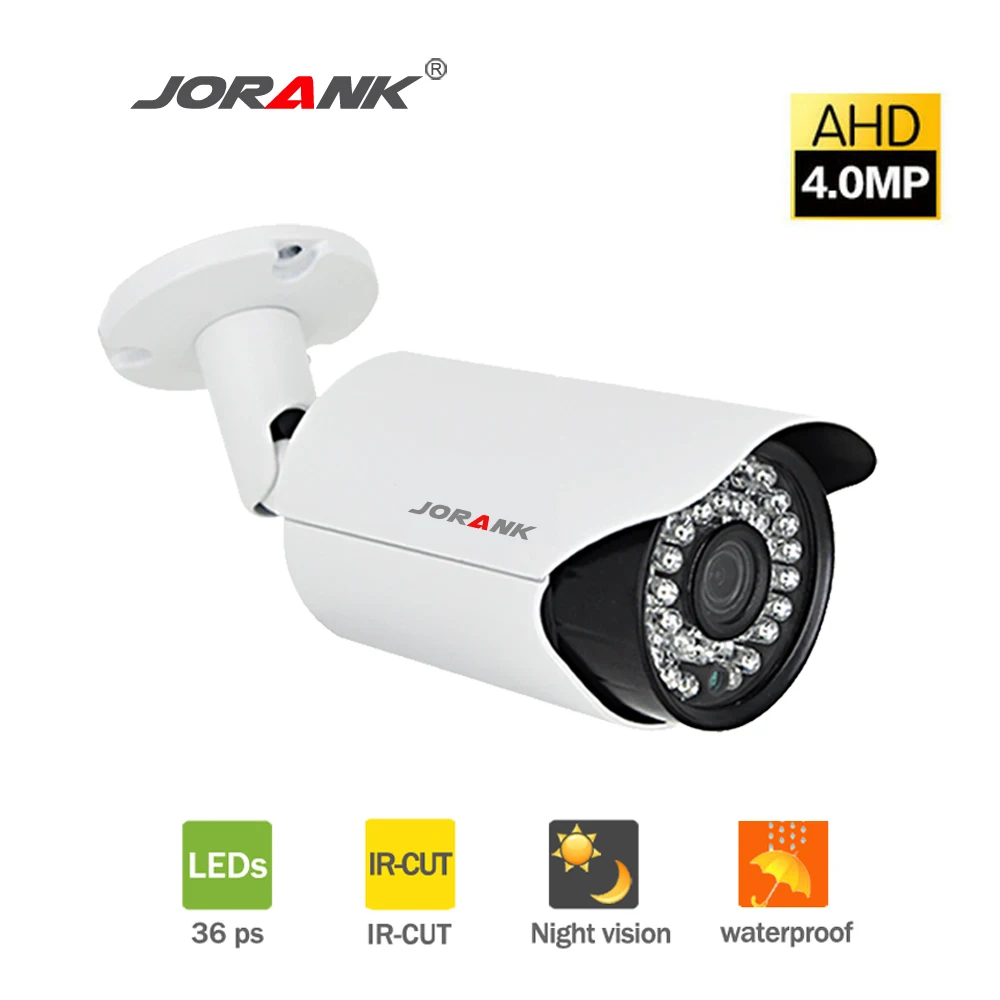 Инфракрасная камера видеонаблюдения JORAK 4 МП с защитой от непогоды AHD NTSC|Камеры