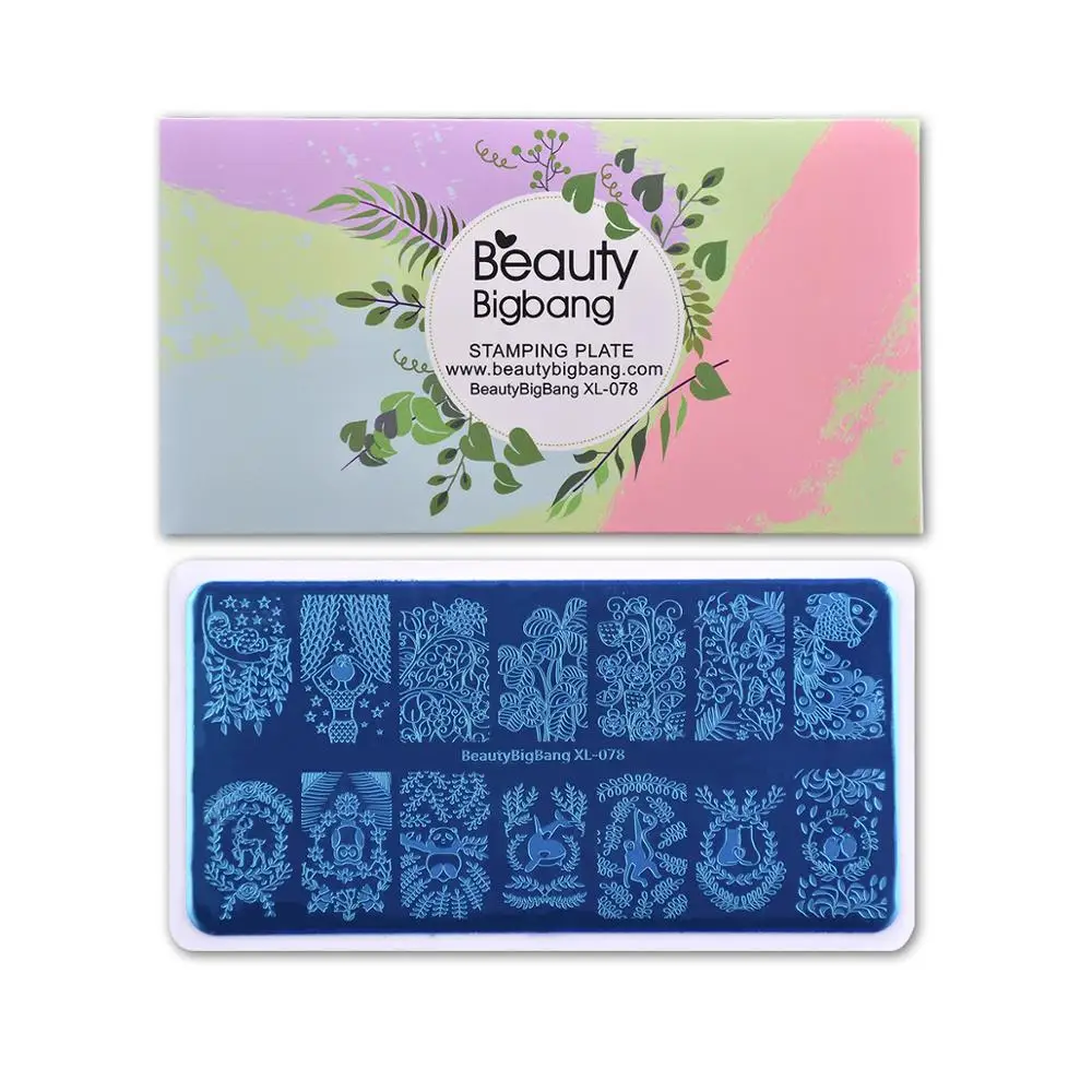 Beautybigbang штампованные пластины рыба ива милый КИТ девушка изображение