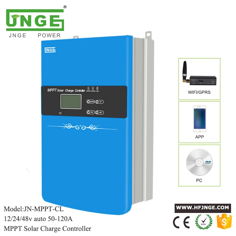 JNGE Мощность 80A 100A 120A Солнечный мррт контроллер заряда для фотоэлектрических