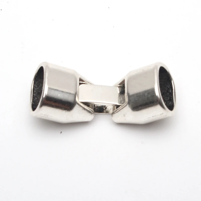For Licorice Leather Antique Silver clasp Finding Supplies Snap Clasp bracelet Jewelry Findings &amp Components D-6-110 | Украшения и