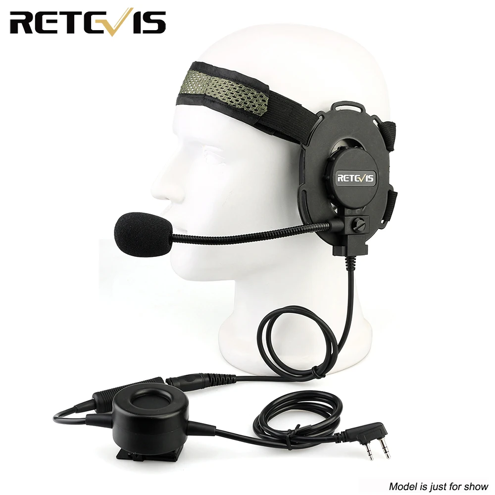 Тактическая гарнитура Retevis EH060K Z Bowman Elite II военная для Kenwood TYT H777 Baofeng UV5R 888S