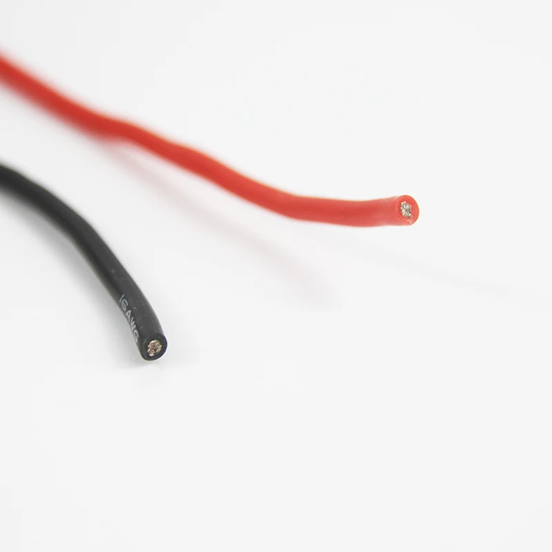 100 метров черный красный синий силиконовый провод 16AWG термостойкий 200 градусов