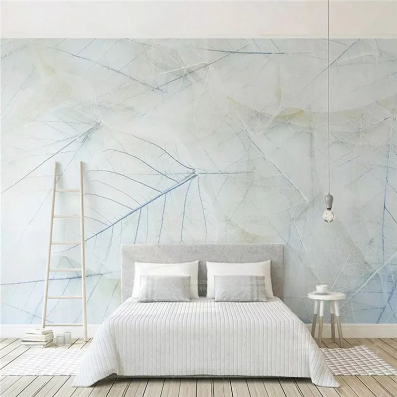 

Custom Mural Wallpaper Modern Fashion Leaf Photo Wall Painting Living Room Bedding Room Nordic Simple Background Wall Home Decor