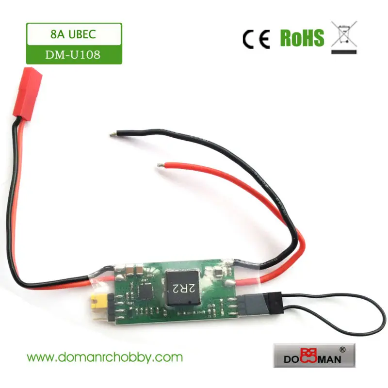 1 шт./лот 8A UBEC DOMAN RC высокое напряжение 5 В/6 В/7 4 В выход 2s 6S/7 25 в режим входного