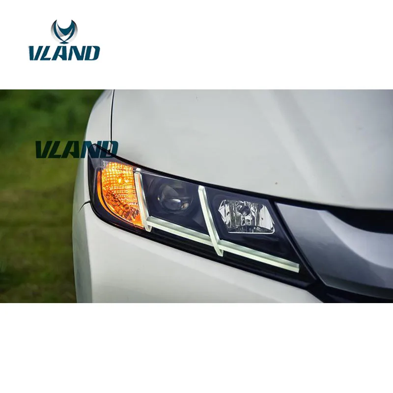 VLAND завод для автомобильных головных ламп Honda City светодиодный светильник 2014-2016