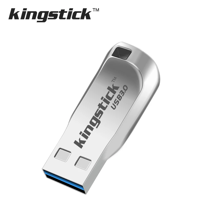 Kingstick, супер мини usb 3,0, флешка, 16 ГБ, 32 ГБ, 64 ГБ, 128 ГБ, металлический usb флеш-накопитель, флеш-карта памяти, usb флешка, флешка, u-диск - Цвет: silver