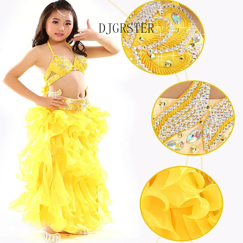 Дети танец живота костюмы ребенок Танцы девочек Индийский Болливуд