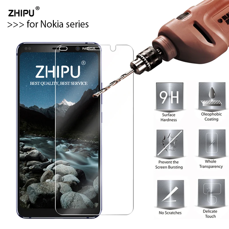 Абсолютная новинка! Премиум закаленное Стекло для Nokia 9 8,1 7,1 6,1 5,1 3,1 2,1 Экран защитная плёнка для НУА Вэй для Nokia 9 8,1 7,1 6,1 5,1 3,1 2,1