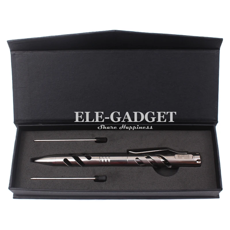

High Quality Titanium Alloy Tactical Pen With Tungsten Steel Head Self Defense Glass Breaker EDC Tool Gift Box Dropshipping