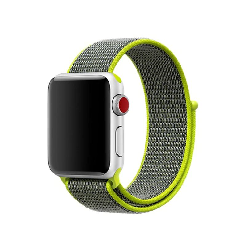 Последние обновления Тканые нейлоновые Ремешки для наручных часов iWatch Apple Watch Sport
