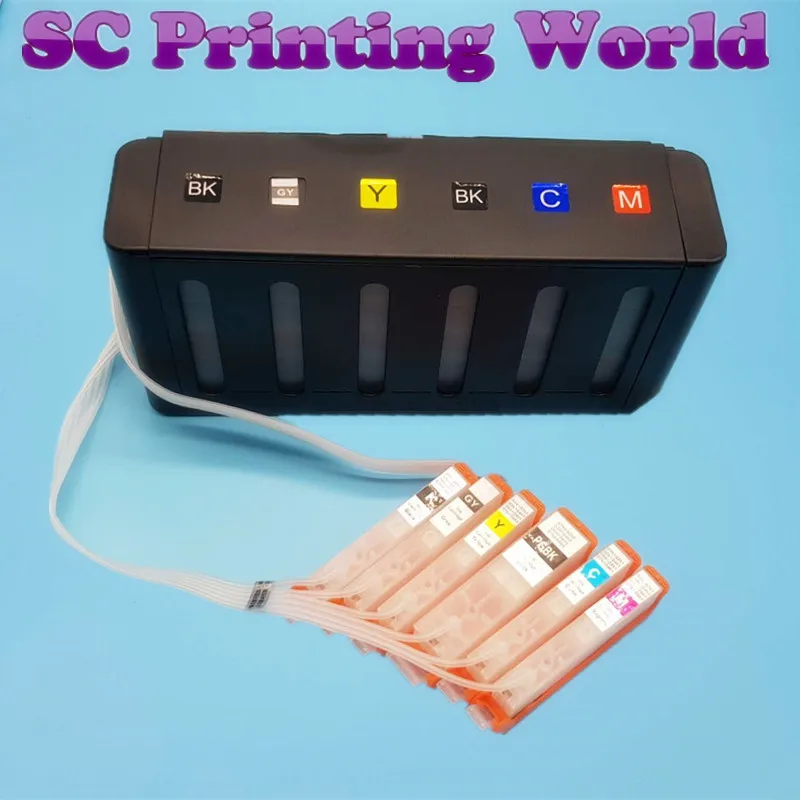 PGI 250 CLI 251 система объемных чернил для принтера Canon MG6320 MG7120 iP8720 MG7520 6 цветов чип