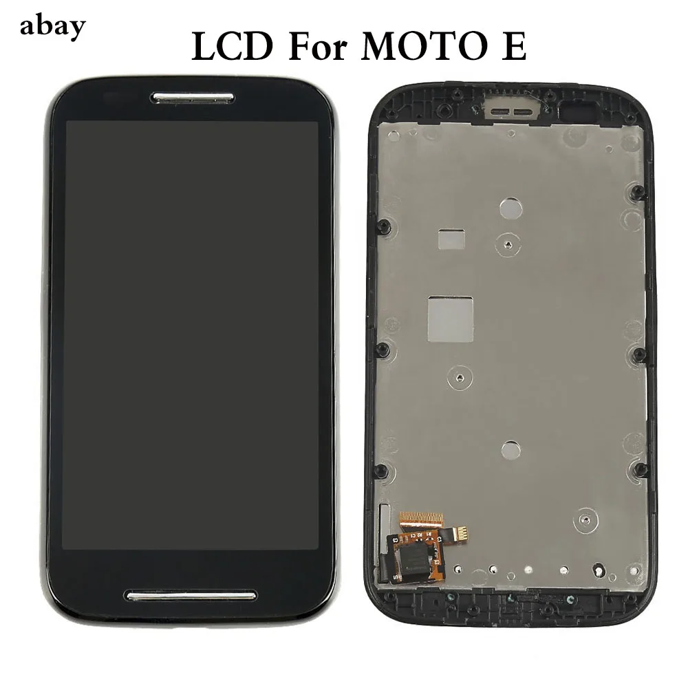 ЖК-дисплей для Motorola E XT1021 XT1022 XT1025 сенсорный экран с дигитайзером и рамкой полная