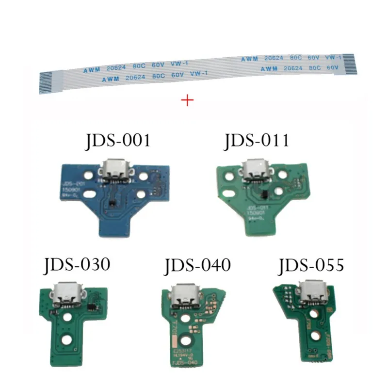Порт платы для зарядки USB контроллера PS4 сменный контроллер JDS030 JDS001 JDS011 JDS040