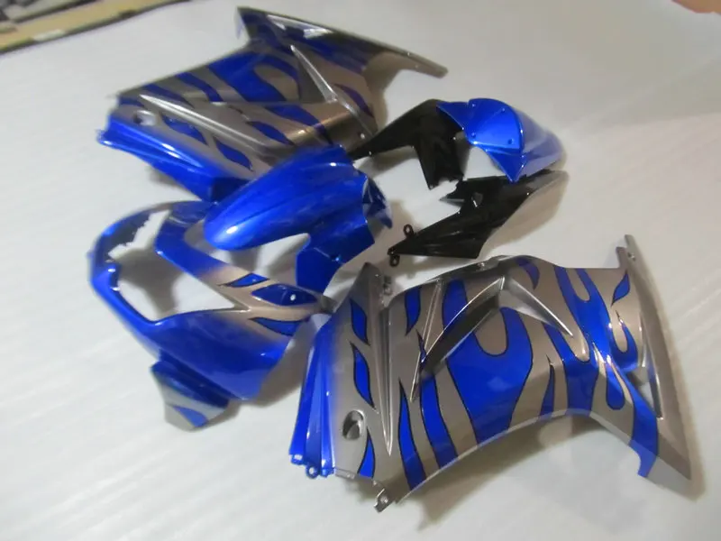 Обтекатель для Кавасаки ниндзи ZX250R 08 09 10 12 EX250 ZX 250R 2008 2010 2012 ABS серый синий