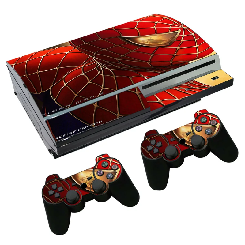 Наклейка на кожу Человека паука для PS3 Fat PlayStation 3 консоль и контроллеры Skins