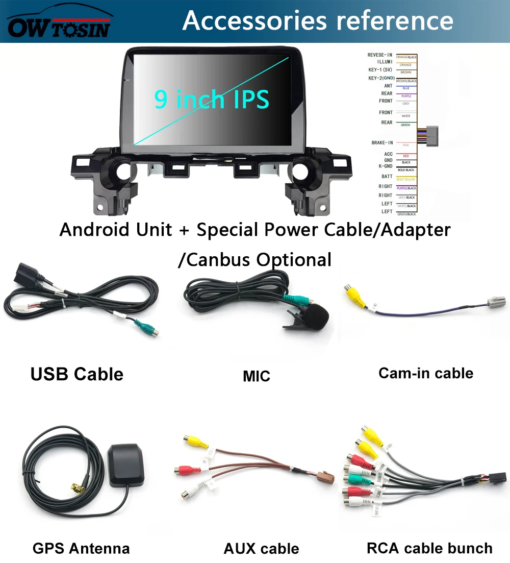 " ips Android 9,0 Восьмиядерный 4 Гб ОЗУ+ 64 Гб ПЗУ автомобильный DVD радио gps для Mazda ATENZA CX-5 CX5- DSP CarPlay Parrot BT стерео
