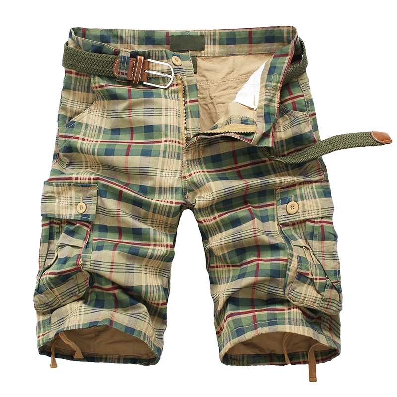 2018 мода плед камуфляж Пляжные шорты мужские Повседневное Camo Шорты для женщин