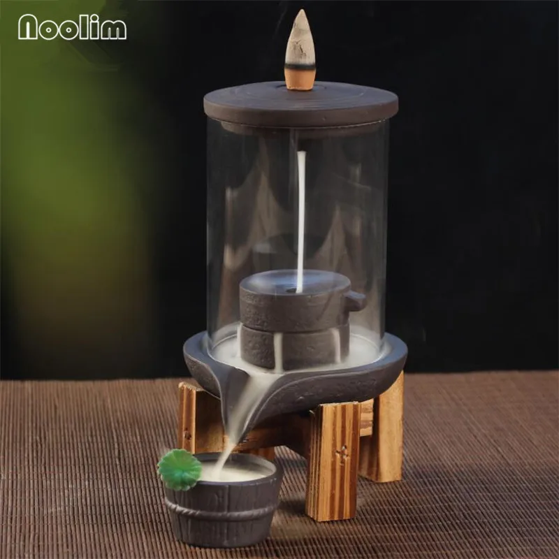 Курильница для благовоний Backflow с акриловым защитным покрытием керамическая