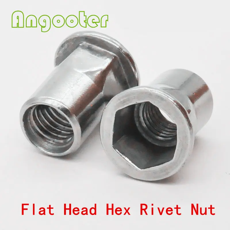 M3 M4 m5 m6 m8 m10 m12 304 нержавеющая сталь Rivnut плоская головка наполовину Шестигранная