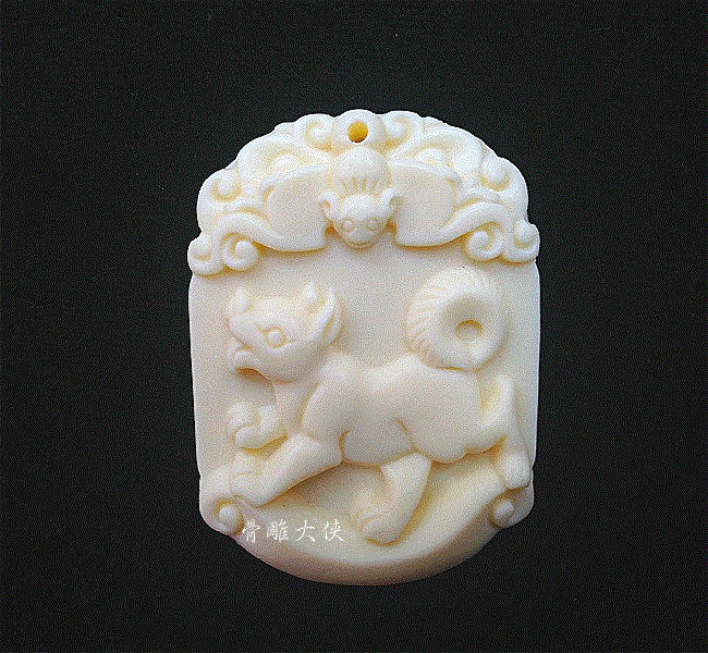 Ivory White Yak Bone Shepherd Pork Chicken Dog Tiger Snake Dragon Rabbit Monkey Pendant Men and Women Necklace can choose | Украшения и