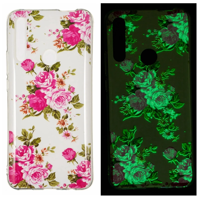 Светящийся Мягкий чехол из ТПУ для Huawei P Smart Z Y5 P20 Lite 2019 Samsung A20E A60 A80 A90 Череп