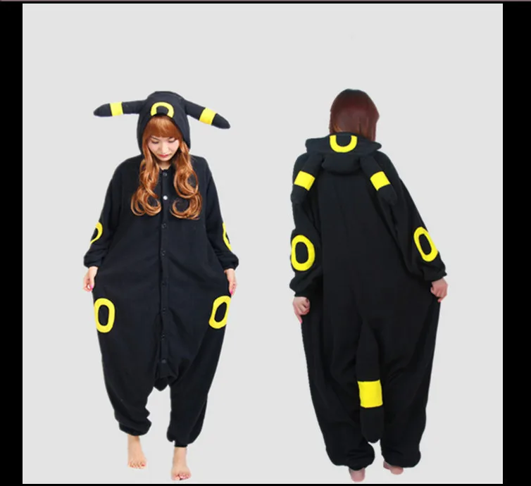 

New Cartoon Costumes Pokeman Spirit Of The Sun Costume For Unisex Onesies Pajamas Adult Animal Cosplay Halloween Pijamas Hooded