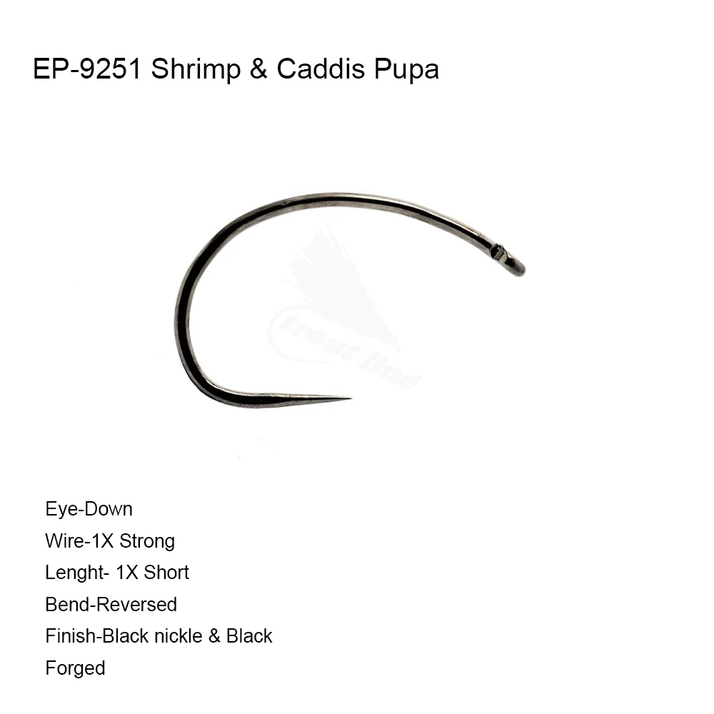 Eupheng Plus 25 шт. 50 Искусственные Креветки Caddis Pupa соревнование без надписей зернистая