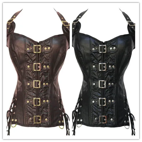 Хит продаж Блузка XL XXL Сексуальная бюстье в стиле стимпанк для женщин корсеты