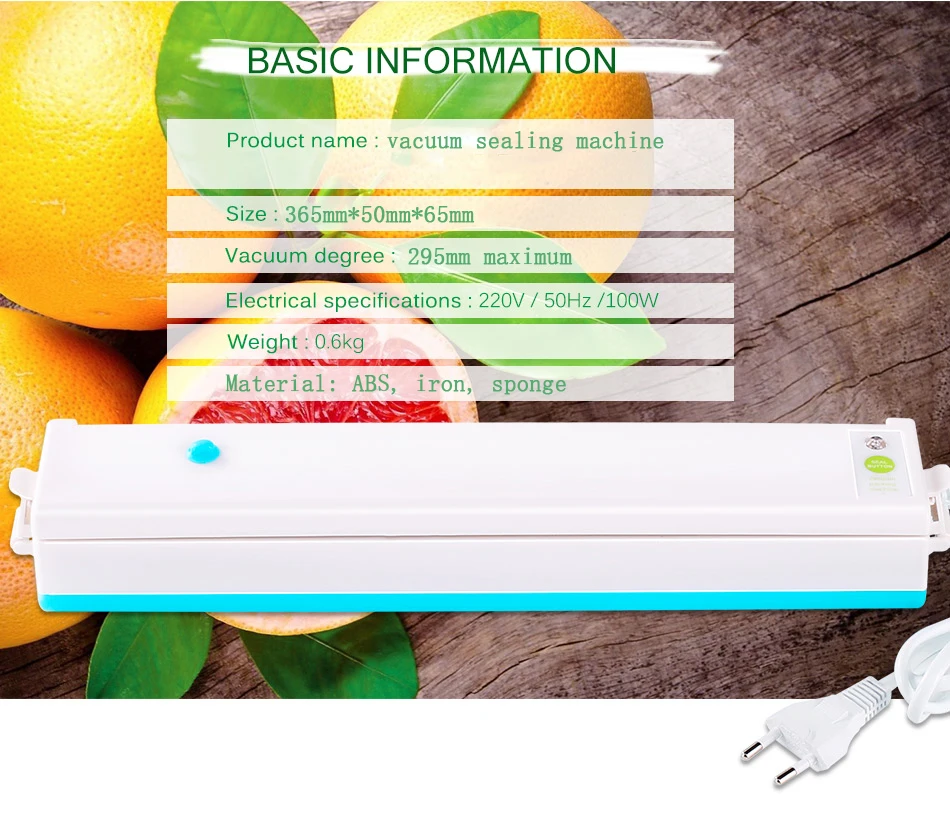 Вакуумный упаковщик для дома с функциями вакуумная упаковка хранение пищевых