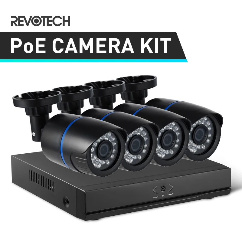 4CH POE 1080P CCTV IP камера система Комплект HD 4 канала NVR шт 1920x1080P 2.0MP Водонепроницаемая