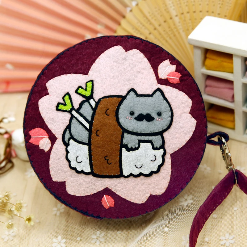 Женская сумочка ручной работы из войлока для рукоделия монет сумка тоут