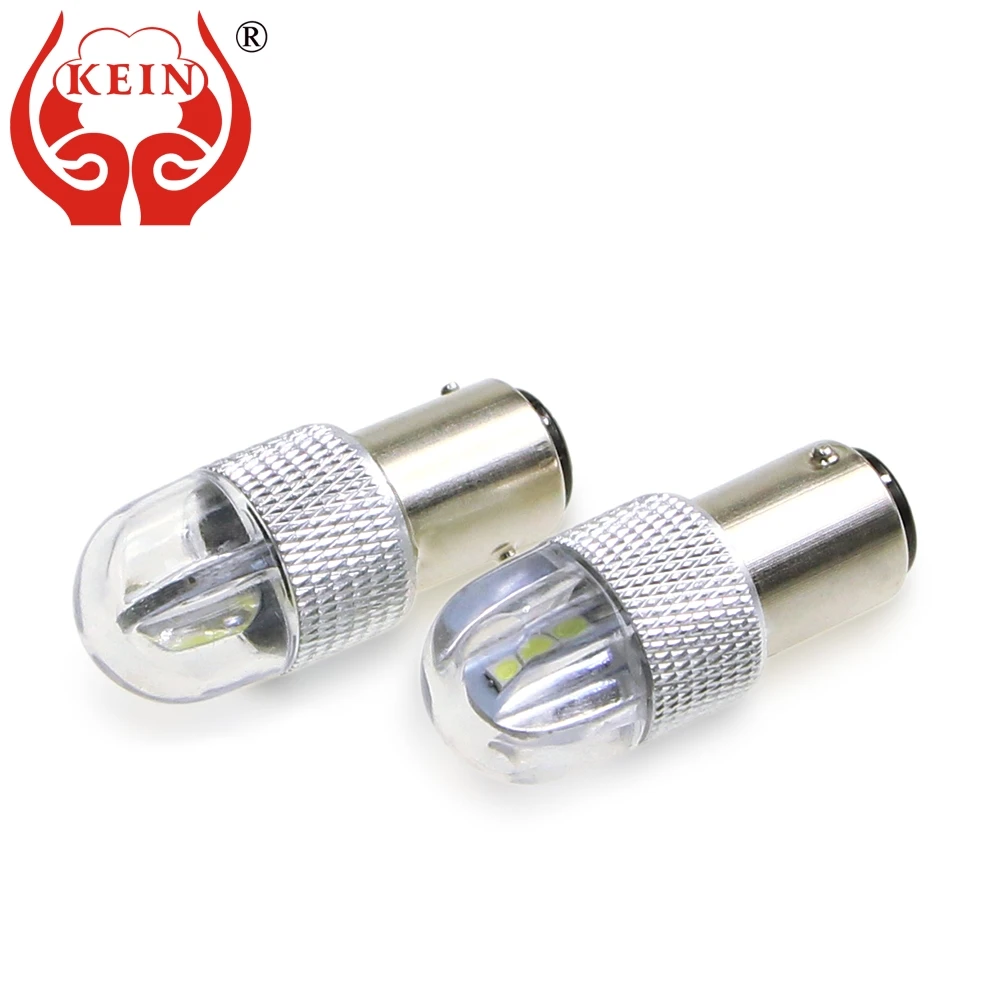 

KEIN 2 шт. BAY15D 1157 led проблесковая вспышка светильник P21/5 Вт 6smd 3030 бесполярности светодиодные авто Стоп Хвост свет лампы мотоцикла 12V