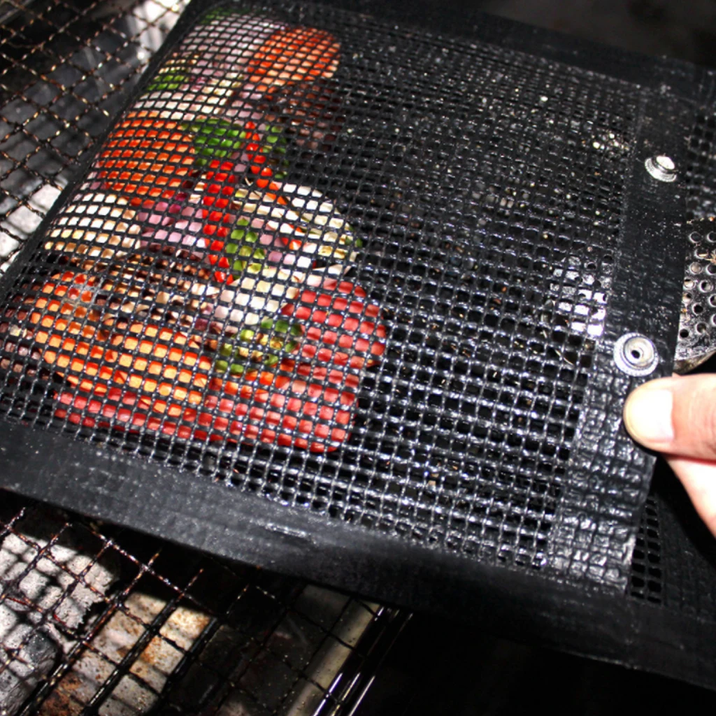 Hot New Non-Stick Mesh Grilling Bag Outdoor Picnic Tool Barbecue Reusable And Easy To Clean BBQ Bake | Дом и сад