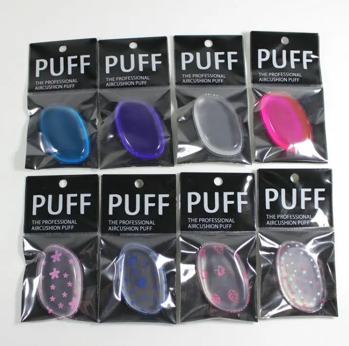 

Silicone Sponge Makeup Liquid Foundation BB Cream SiliSponge Blender Gel Cosmetic Puff with Retail Package 800pcs/lot DHL Ship