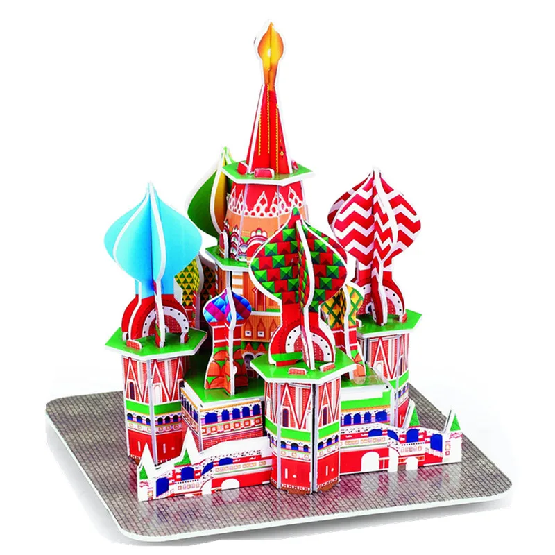 Have Original Box Классический 3D пазл Франция La Tour Эйфелева башня строительный мир строительный Масштаб модели наборы город для детей - Цвет: Have Original Box