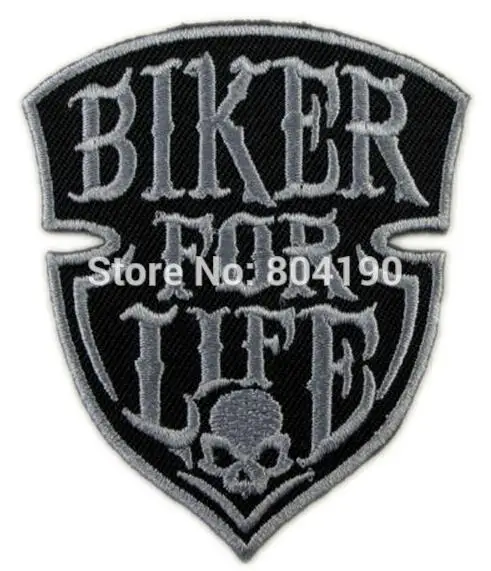 Байкерские байкеры 3 &quotBIKER FOR LIFE Rockers Racer Chopper Outlaw MC Байкерская нашивка на жилет с