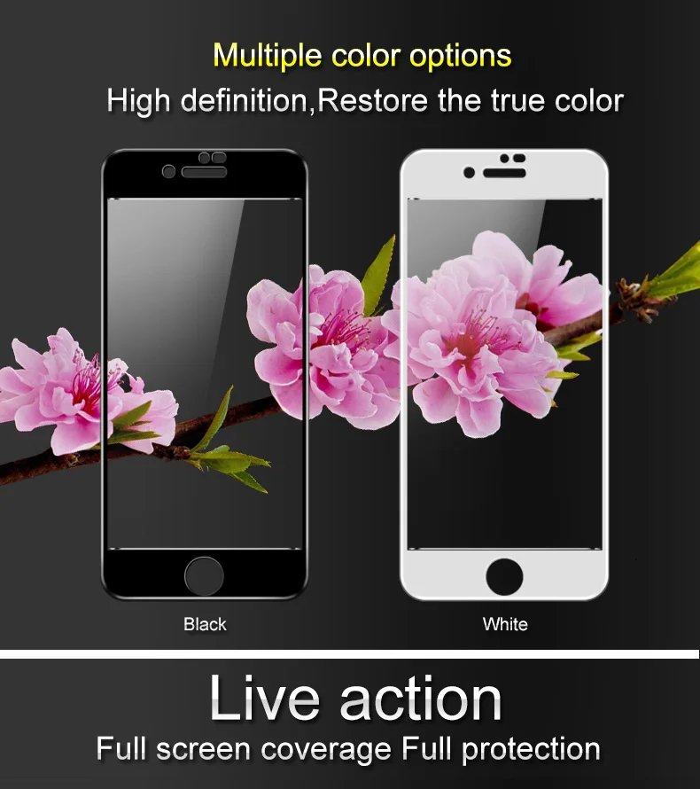 Для iPhone 7 8 Экран протектор IMAK Pro + полный охват закаленное Стекло защитный Плёнки