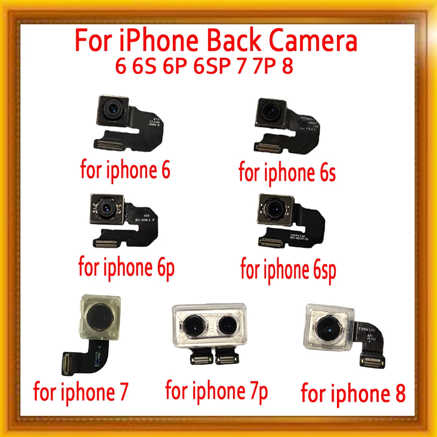Оригинальная большая камера основная для iphone 6 P 6S 6SP 7P 8 8P X XR XS MAX задняя с датчик
