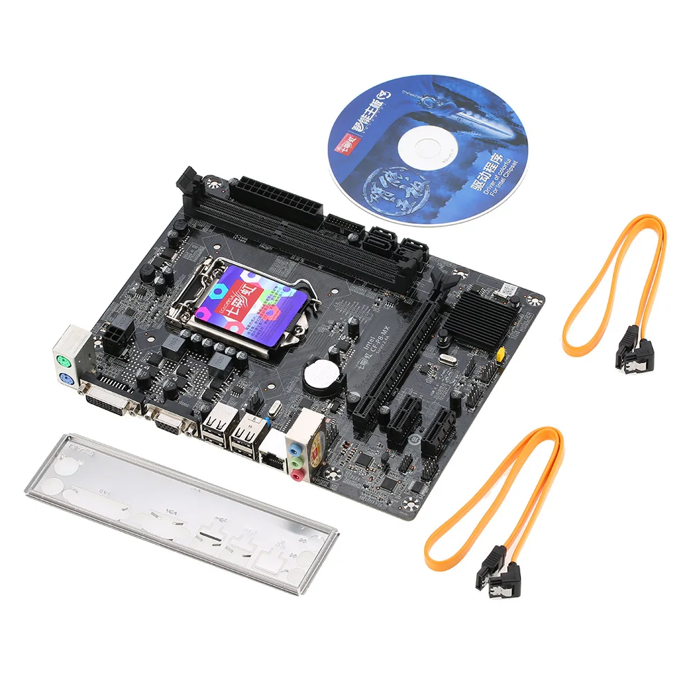 Цветная материнская плата C. H81M plus V24A Intel LGA 1150 DDR3 системная плата mATX SATA 3 с поддержкой CrossFireX Гарантия один год