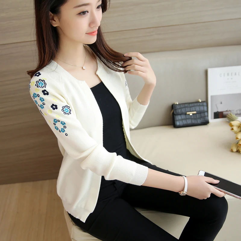 

New 2019 Spring And Autumn Fashion Women Knitted Cardigan Sweaters