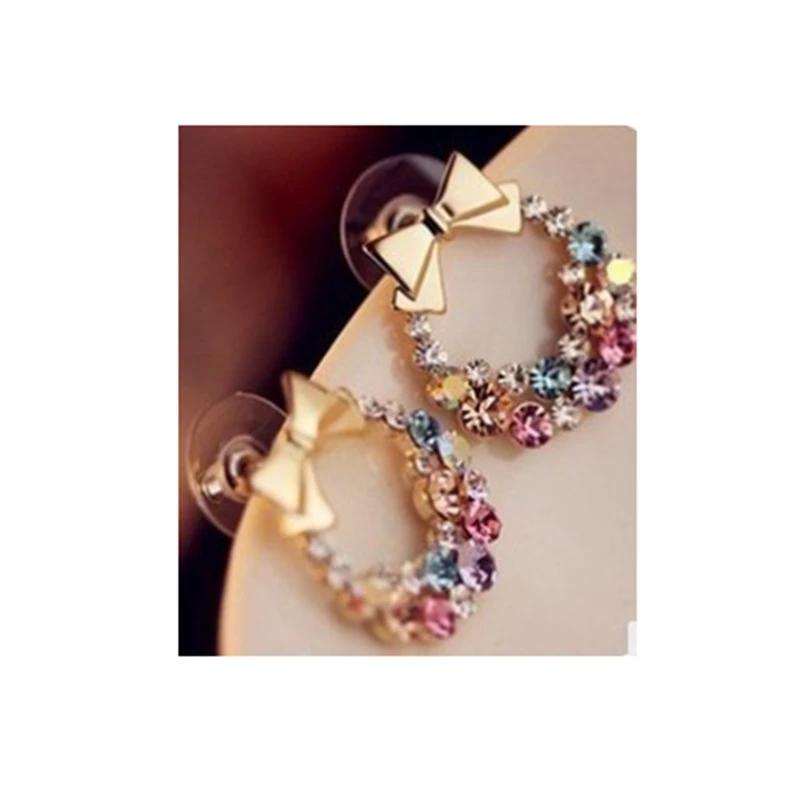 2019 Новое поступление Горячая мода Brincos Oorbellen Bijoux красочные Кристальные Eaerrings