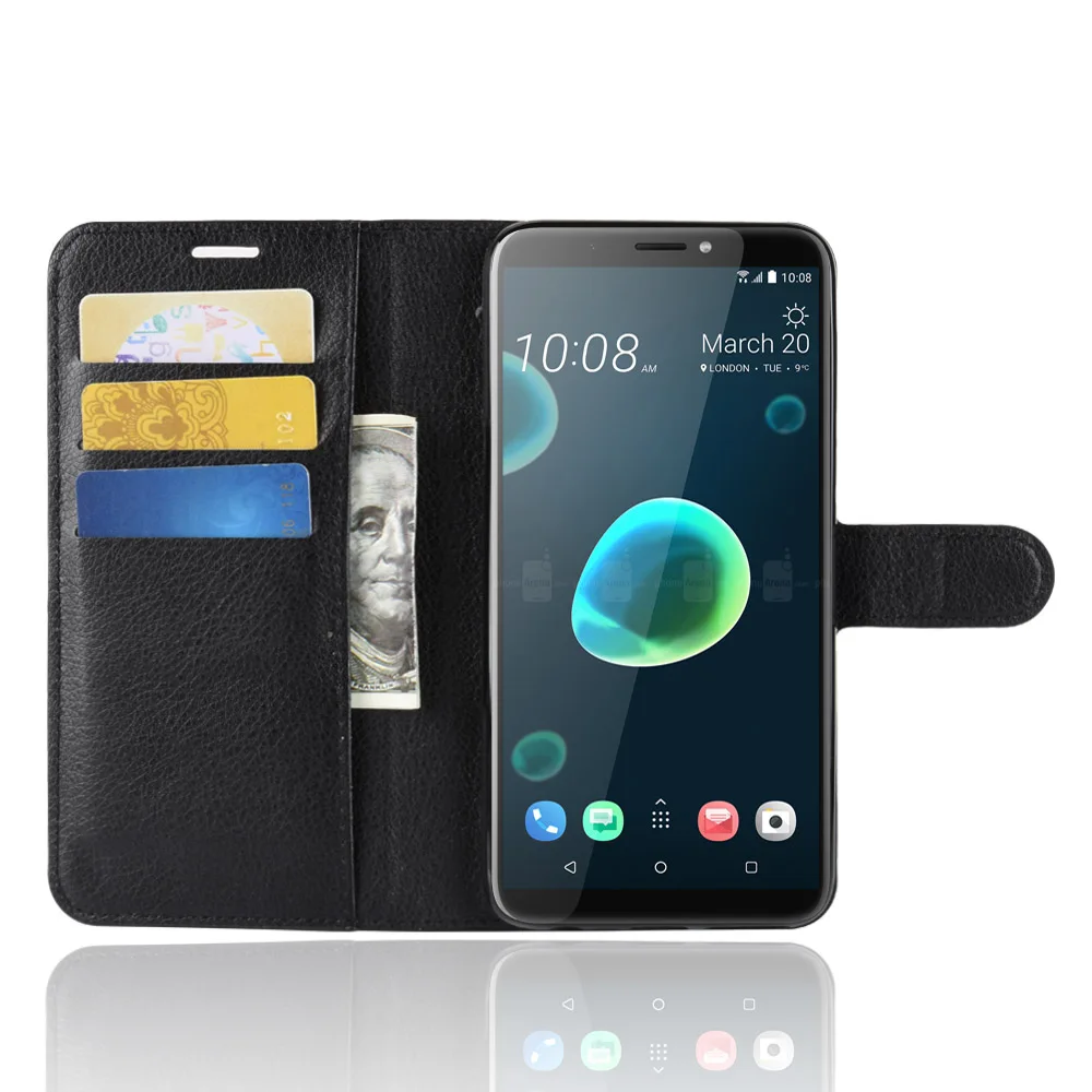 Кожаный чехол для htc Desire 12 Premium из искусственной кожи, бумажник, кожаный чехол, чехол для htc Desire 12+ D12 Desire 12 Plus