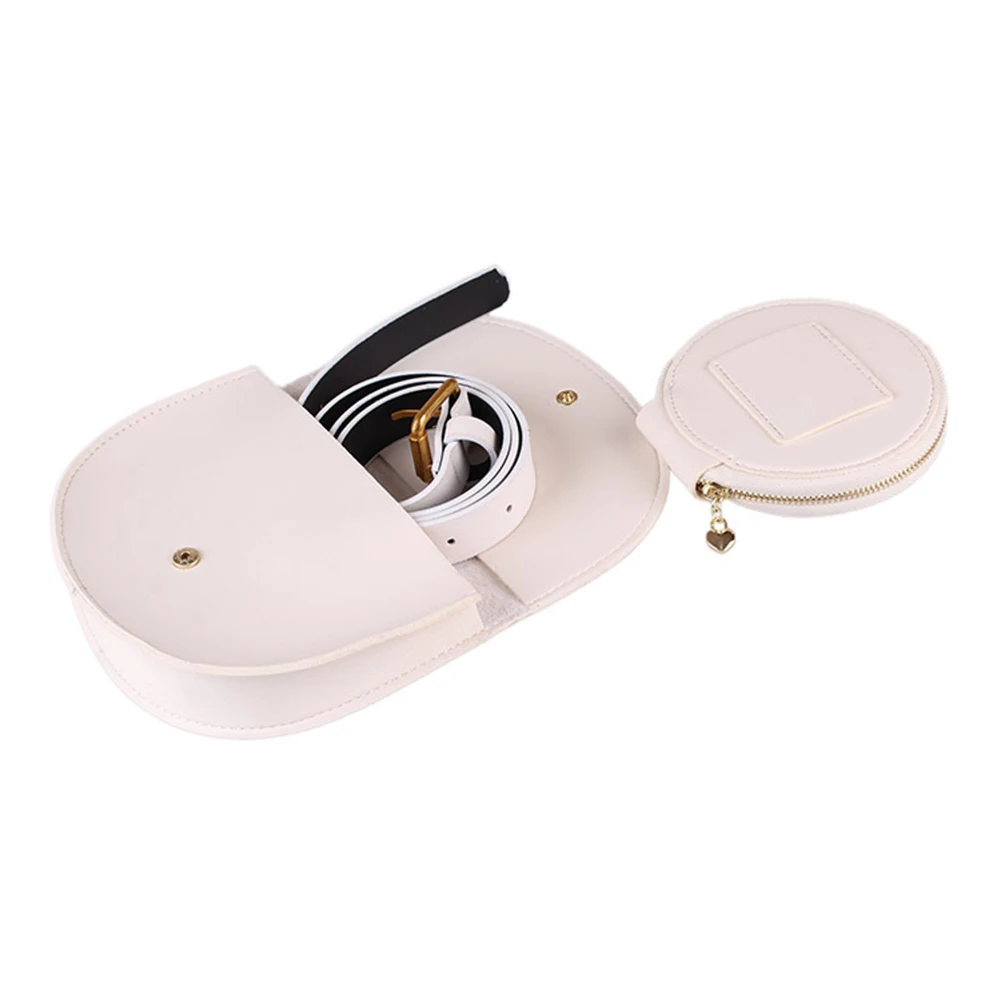 Забавная сумка для женщин простой винтажный поясной кошелек контрастных цветов